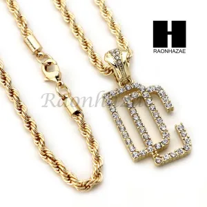DREAM CHASERS ROPE CHAIN DIAMOND CUT 30" CUBAN LINK CHAIN NECKLACE S09G