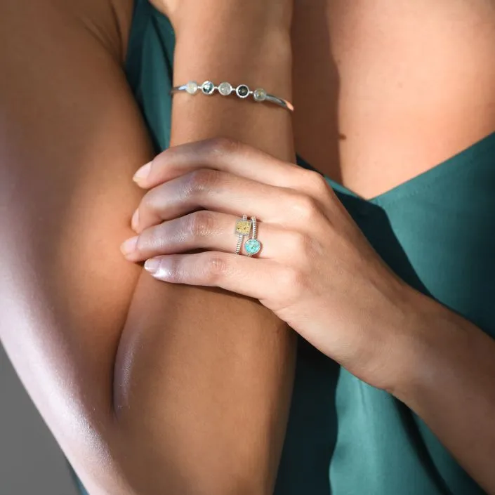 Dune Jewelry Rope Stacker Ring - Square