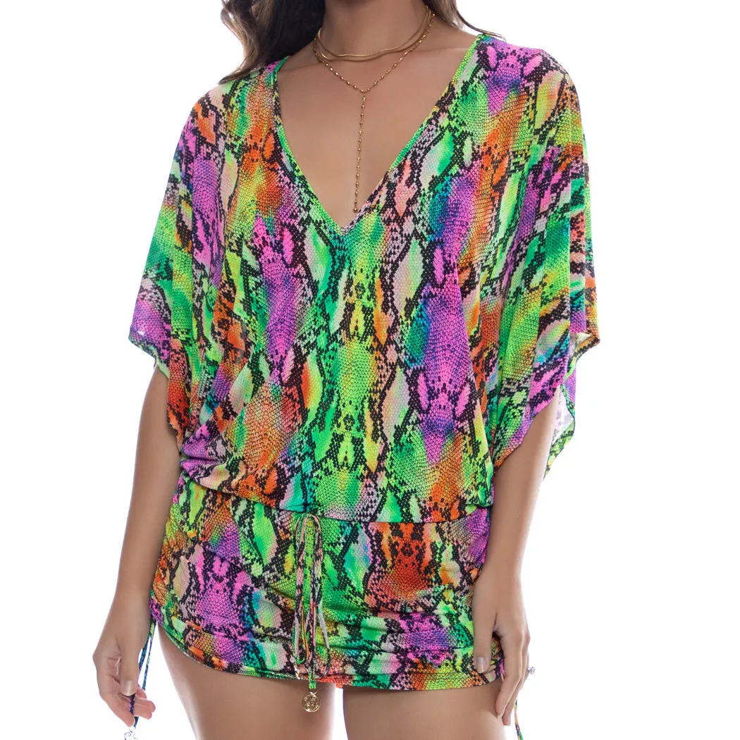ELECTRIC SKIN - Cabana V Neck Dress