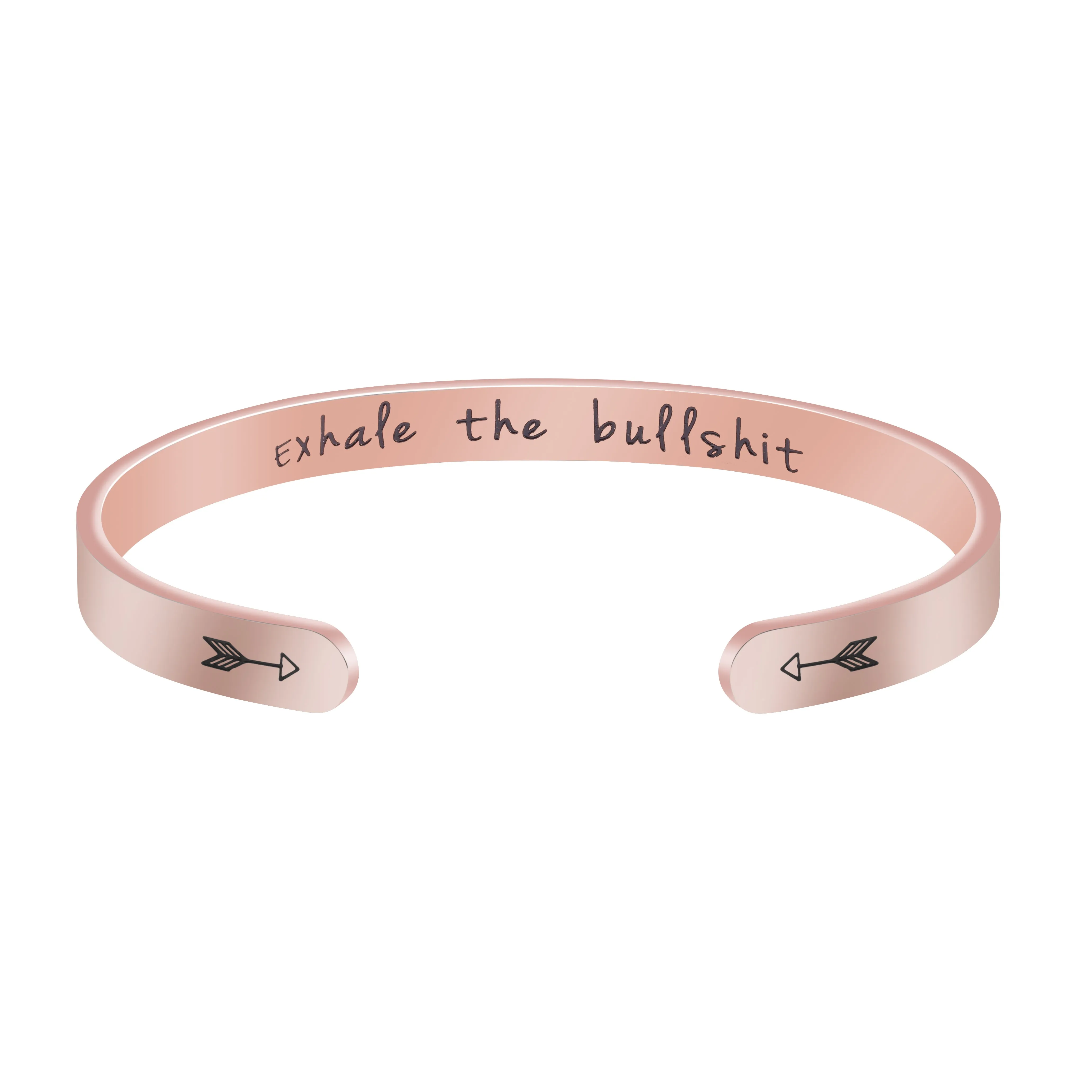 Exhale the Bullshit Yoga Practice Gift for Best Friend Bracelets