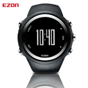 EZON - Original Top Brand EZON T031 Rechargeable GPS Timing Watch Running Fitness Sports Watches Calories Counter Distance Pace 50M Waterproof