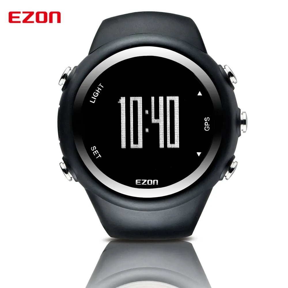 EZON - Original Top Brand EZON T031 Rechargeable GPS Timing Watch Running Fitness Sports Watches Calories Counter Distance Pace 50M Waterproof