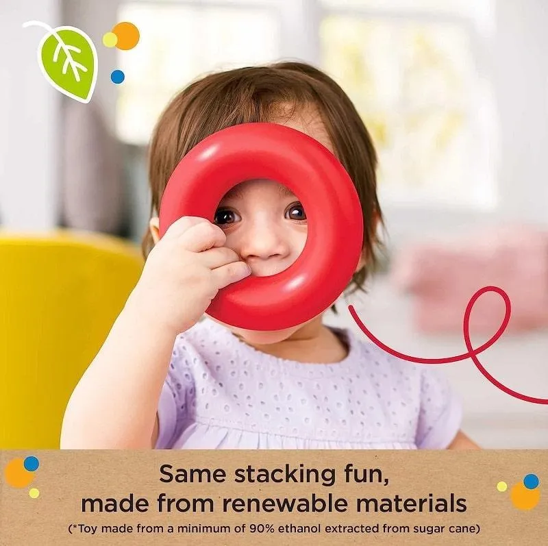 Fisher Price Rock-a-Stack ECO Classic Ring Stacking Baby Toy