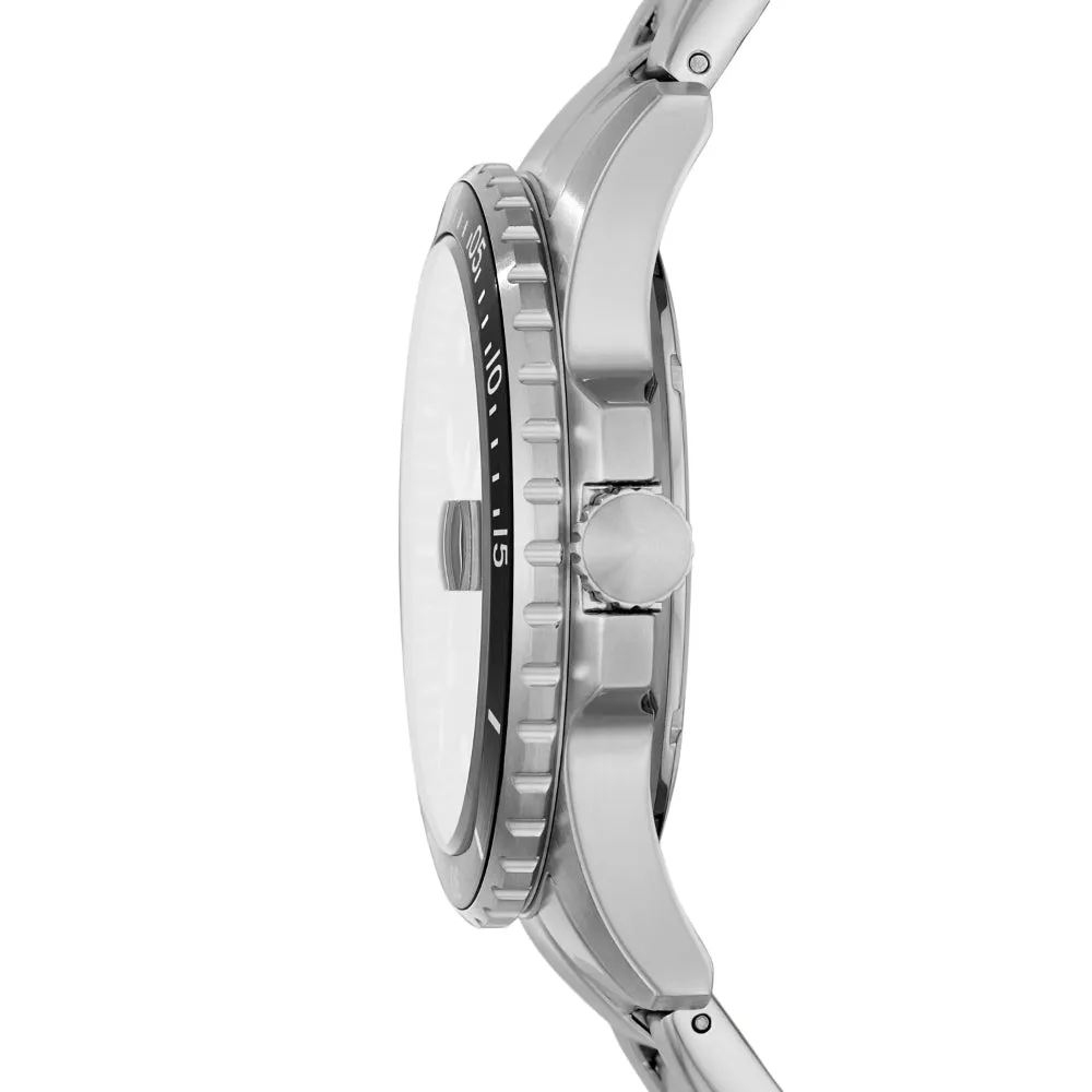 Fossil Men's FB-01 Stainless Steel Dive-Inspired Casual Watch
