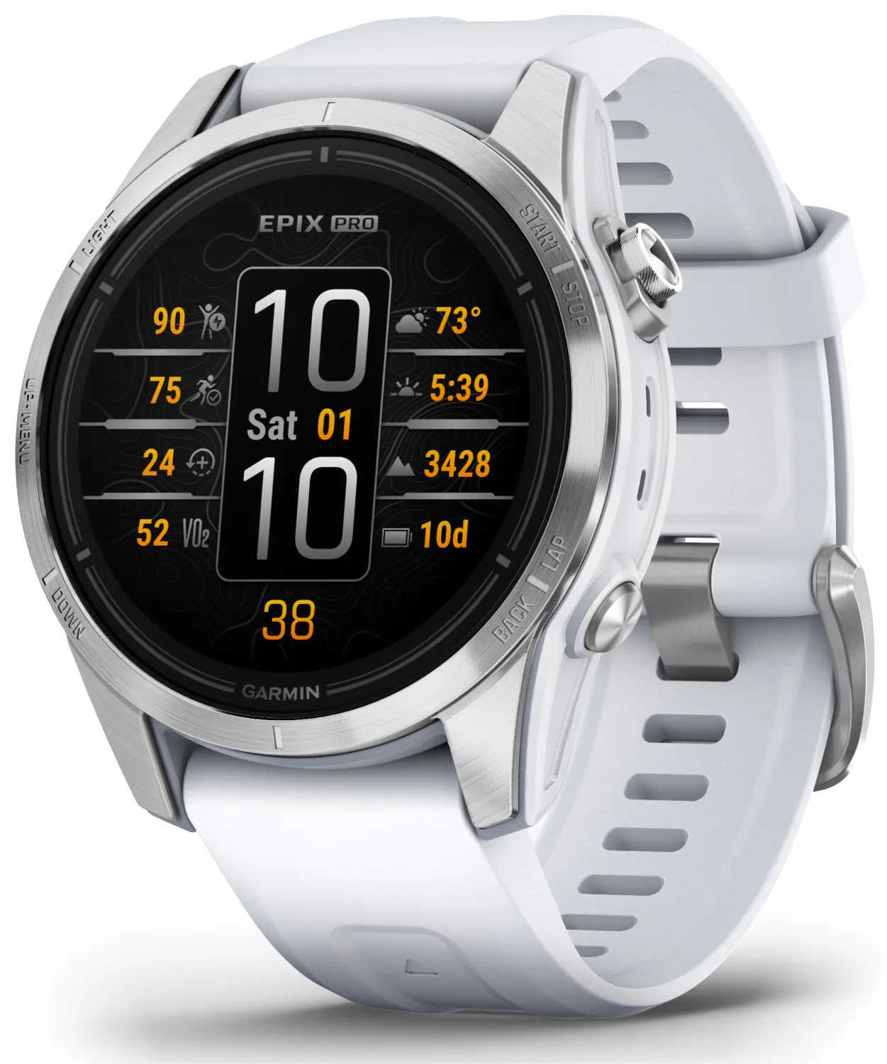 Garmin Epix Pro (Gen 2) Standard / Sapphire Edition, High Performance Smartwatch, Advanced Training Technology, Built-in Flashlight w/Wearable4U Bundle