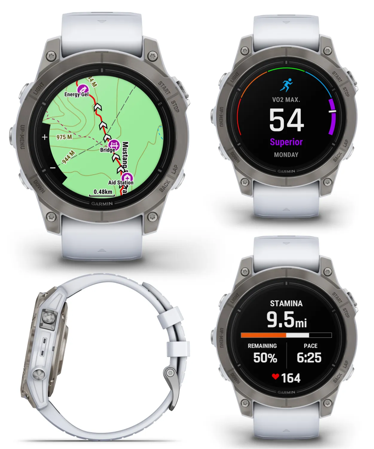Garmin Epix Pro (Gen 2) Standard / Sapphire Edition, High Performance Smartwatch, Advanced Training Technology, Built-in Flashlight w/Wearable4U Bundle