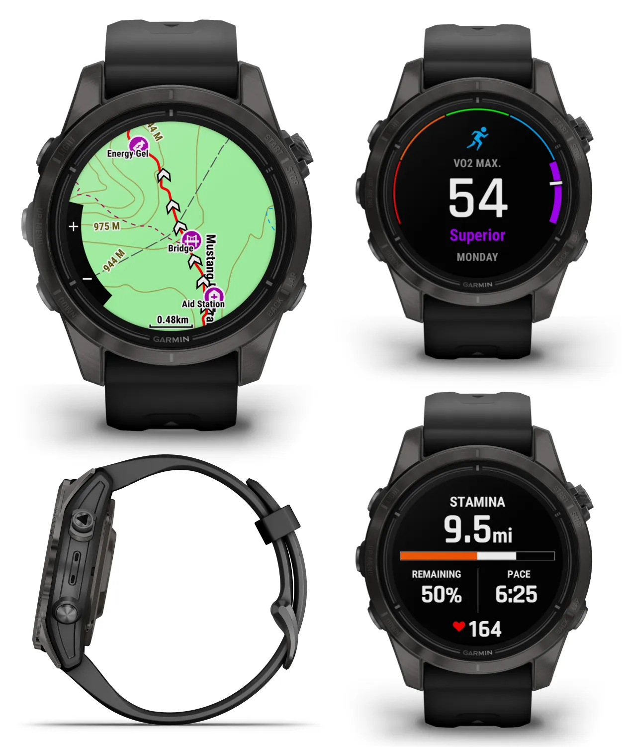 Garmin Epix Pro (Gen 2) Standard / Sapphire Edition, High Performance Smartwatch, Advanced Training Technology, Built-in Flashlight w/Wearable4U Bundle