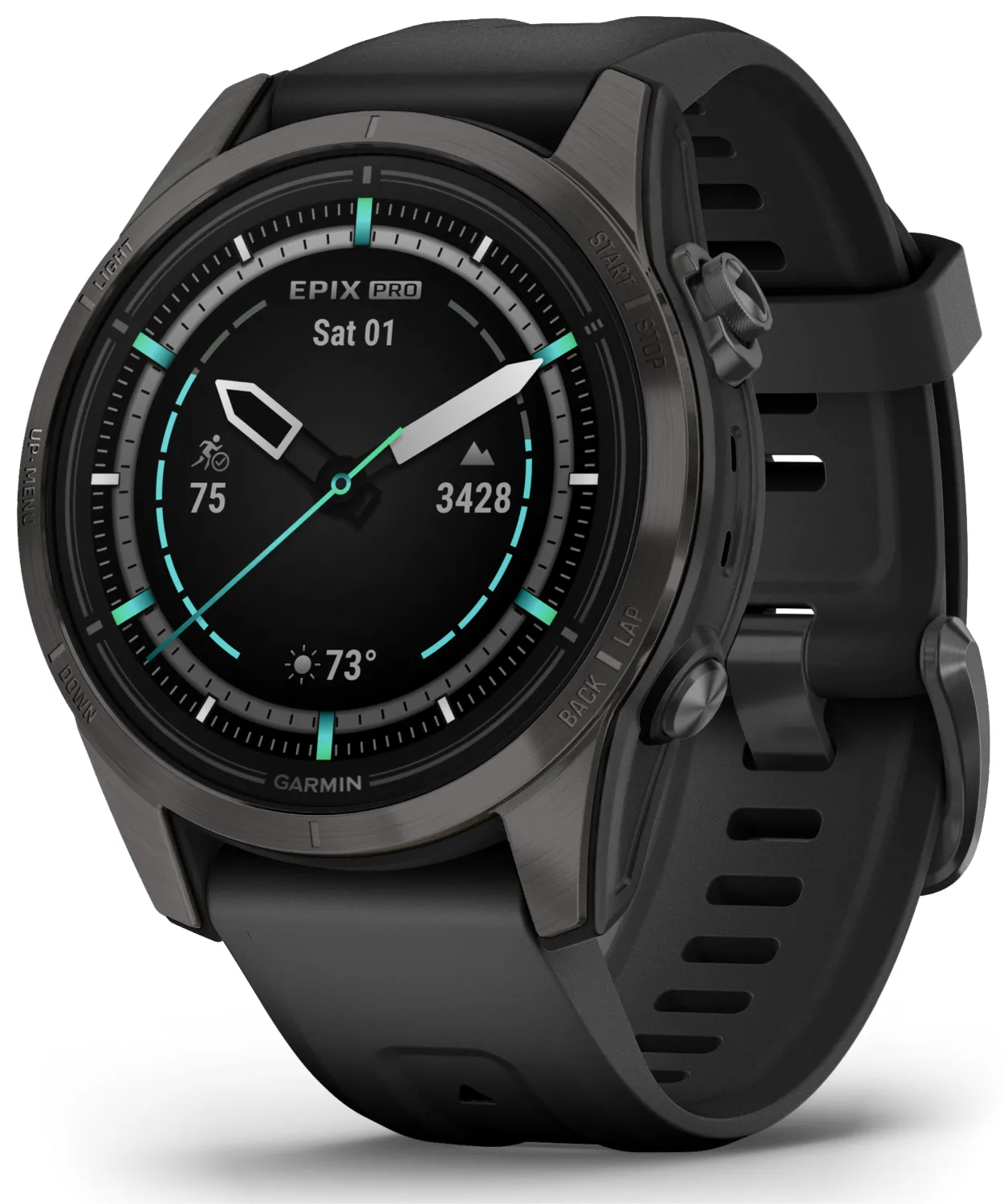 Garmin Epix Pro (Gen 2) Standard / Sapphire Edition, High Performance Smartwatch, Advanced Training Technology, Built-in Flashlight w/Wearable4U Bundle
