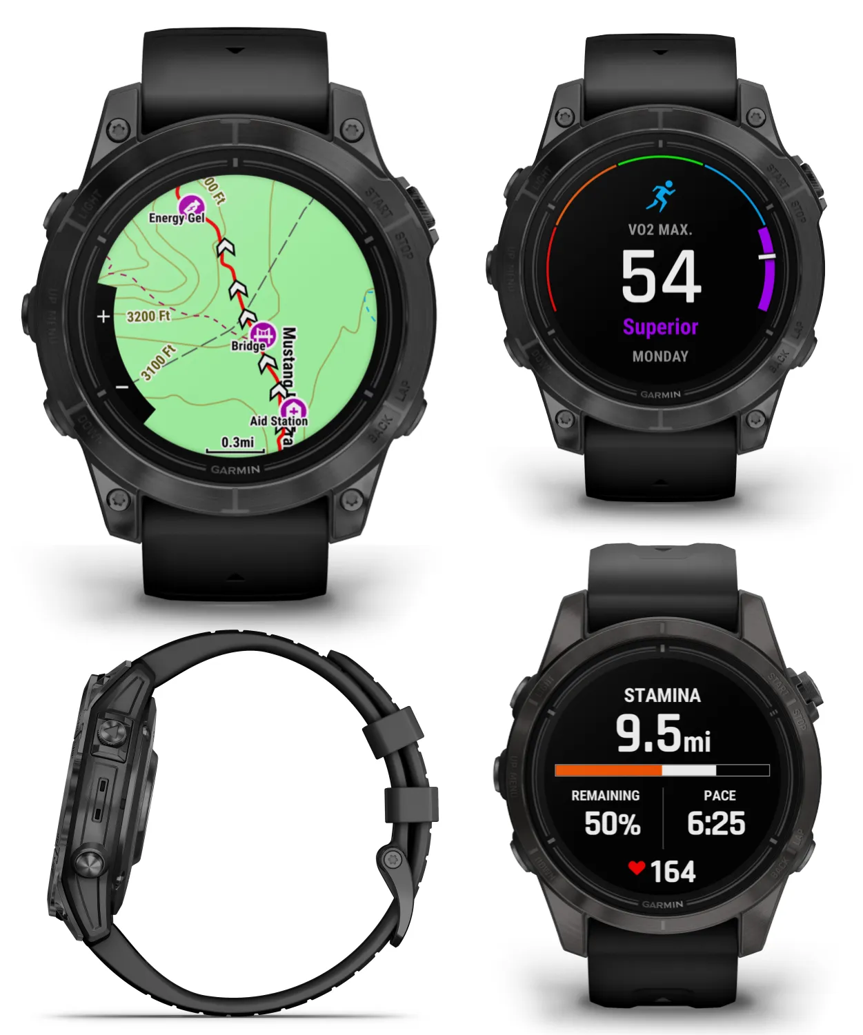 Garmin Epix Pro (Gen 2) Standard / Sapphire Edition, High Performance Smartwatch, Advanced Training Technology, Built-in Flashlight w/Wearable4U Bundle