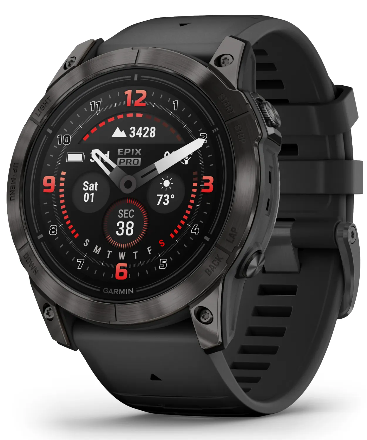 Garmin Epix Pro (Gen 2) Standard / Sapphire Edition, High Performance Smartwatch, Advanced Training Technology, Built-in Flashlight w/Wearable4U Bundle