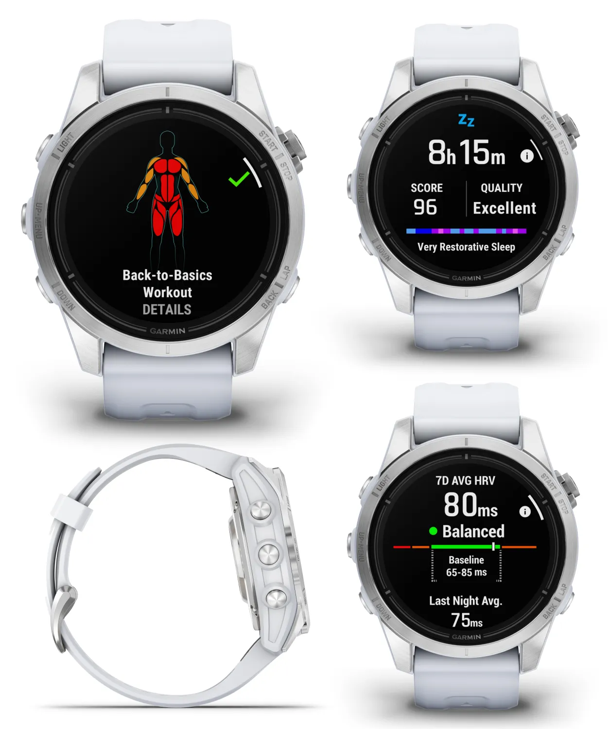 Garmin Epix Pro (Gen 2) Standard / Sapphire Edition, High Performance Smartwatch, Advanced Training Technology, Built-in Flashlight w/Wearable4U Bundle