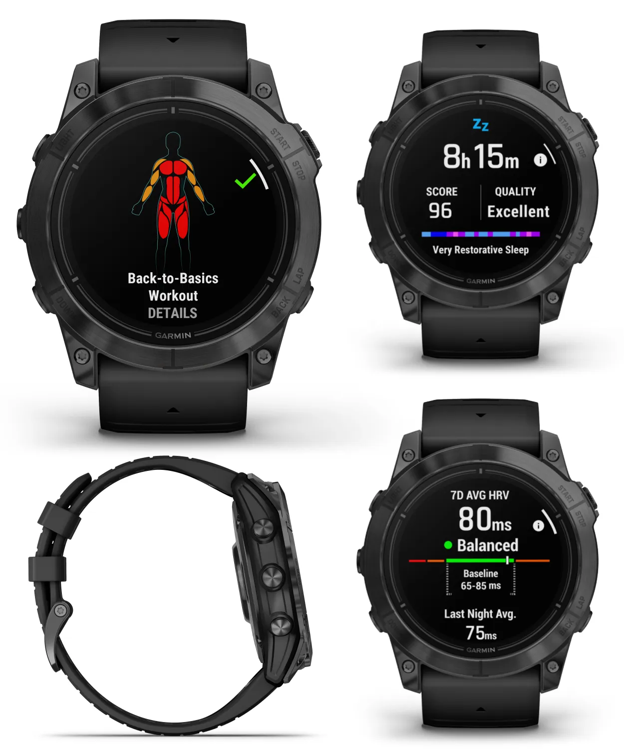 Garmin Epix Pro (Gen 2) Standard / Sapphire Edition, High Performance Smartwatch, Advanced Training Technology, Built-in Flashlight w/Wearable4U Bundle