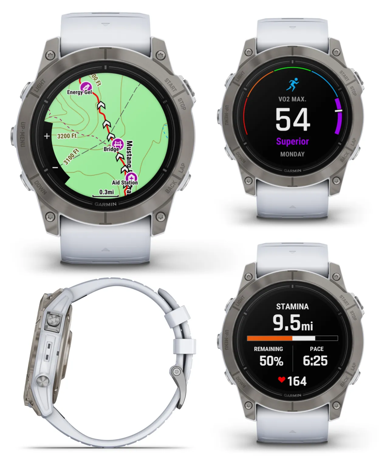 Garmin Epix Pro (Gen 2) Standard / Sapphire Edition, High Performance Smartwatch, Advanced Training Technology, Built-in Flashlight w/Wearable4U Bundle
