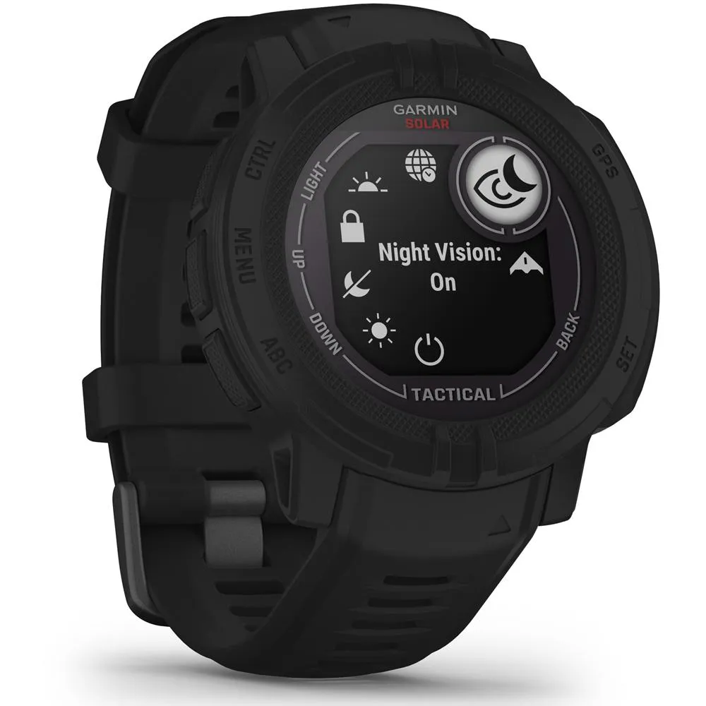 Garmin Instinct 2 Solar Smartwatch Tactical Edition Black with 2 Year Warranty