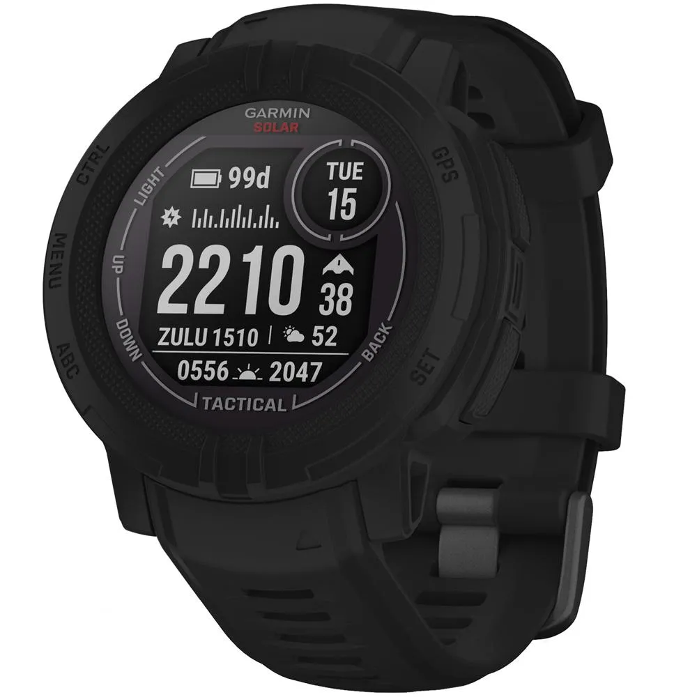 Garmin Instinct 2 Solar Smartwatch Tactical Edition Black with 2 Year Warranty
