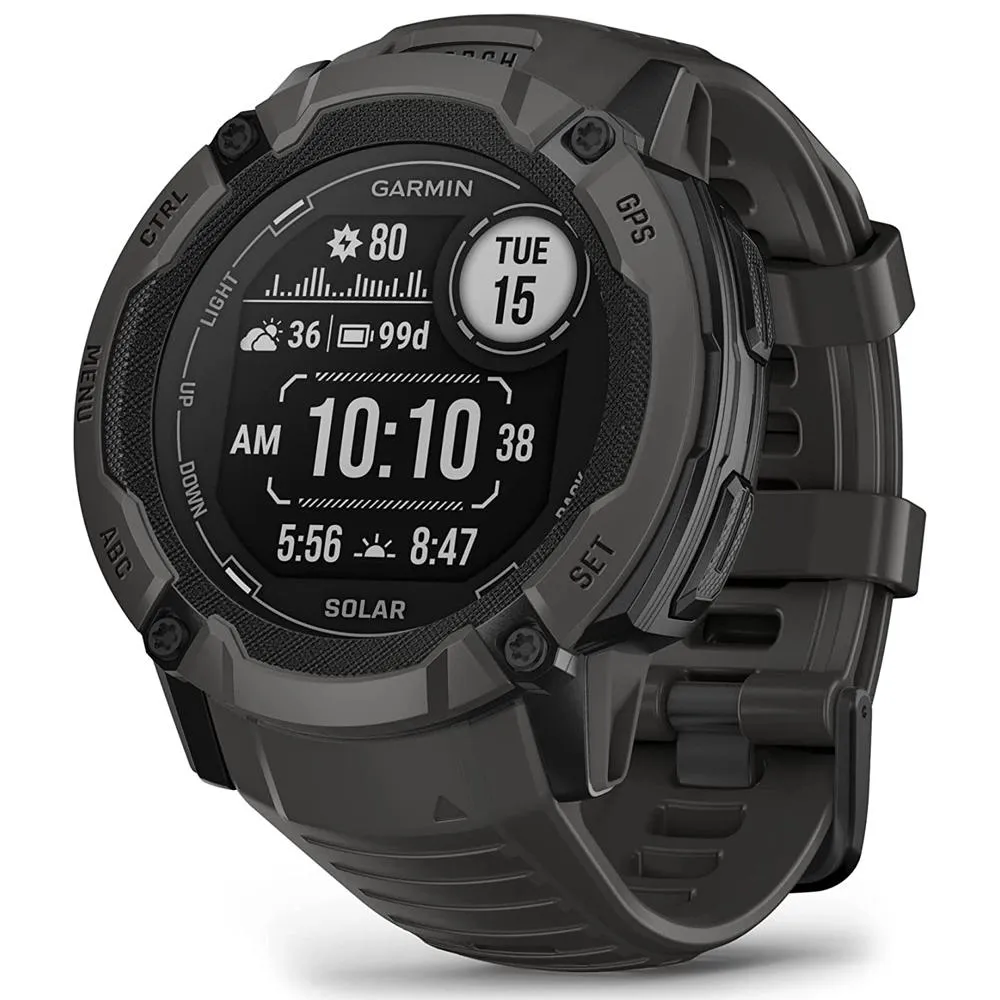 Garmin Instinct 2X Solar Rugged GPS Smartwatch Graphite with 2 Year Warranty