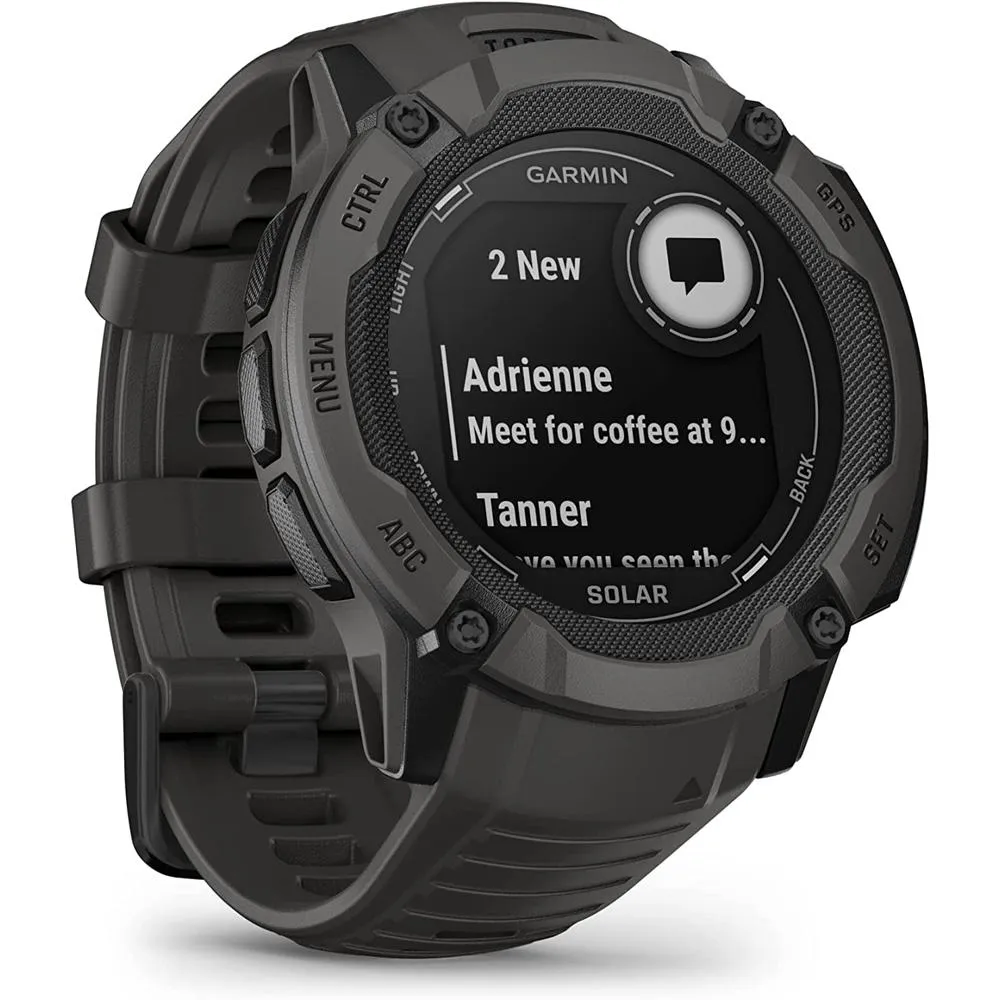 Garmin Instinct 2X Solar Rugged GPS Smartwatch Graphite with 2 Year Warranty
