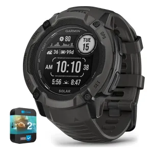 Garmin Instinct 2X Solar Rugged GPS Smartwatch Graphite with 2 Year Warranty