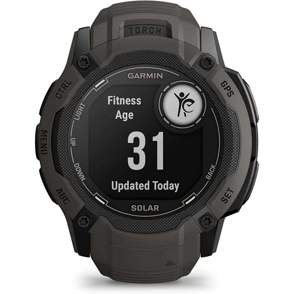 Garmin Instinct 2X Solar Rugged GPS Smartwatch Graphite with 2 Year Warranty