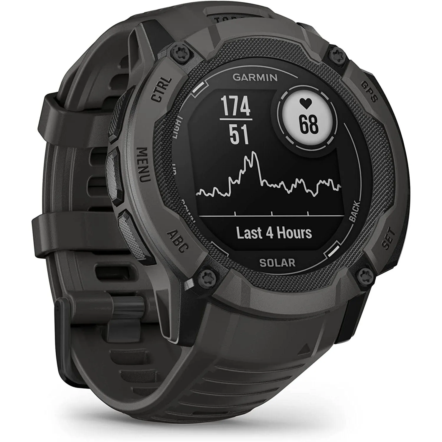 Garmin Instinct 2X Solar Rugged GPS Smartwatch, Graphite