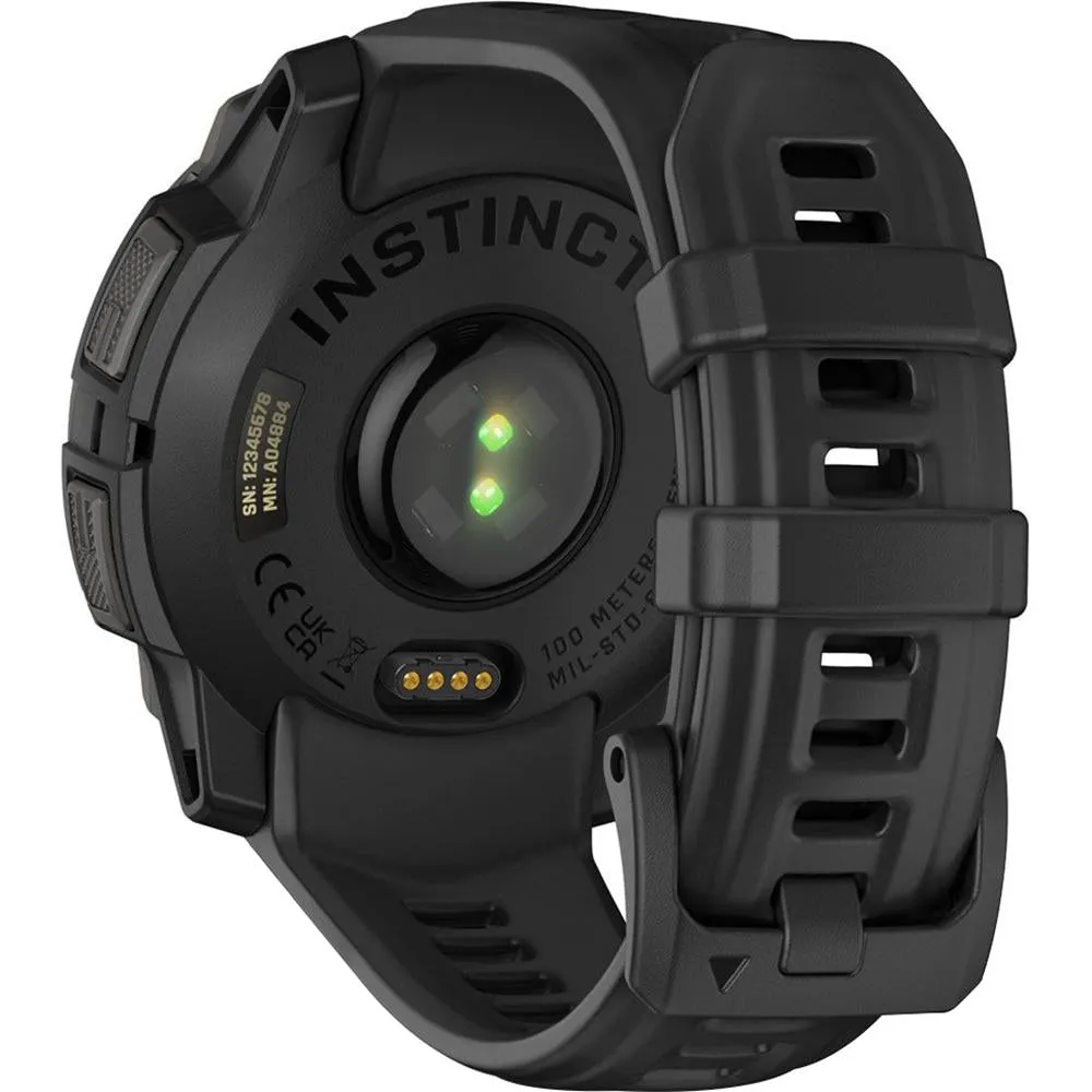 Garmin Instinct 3 - 45 mm Outdoor GPS Smartwatch, AMOLED, Black with Black Band