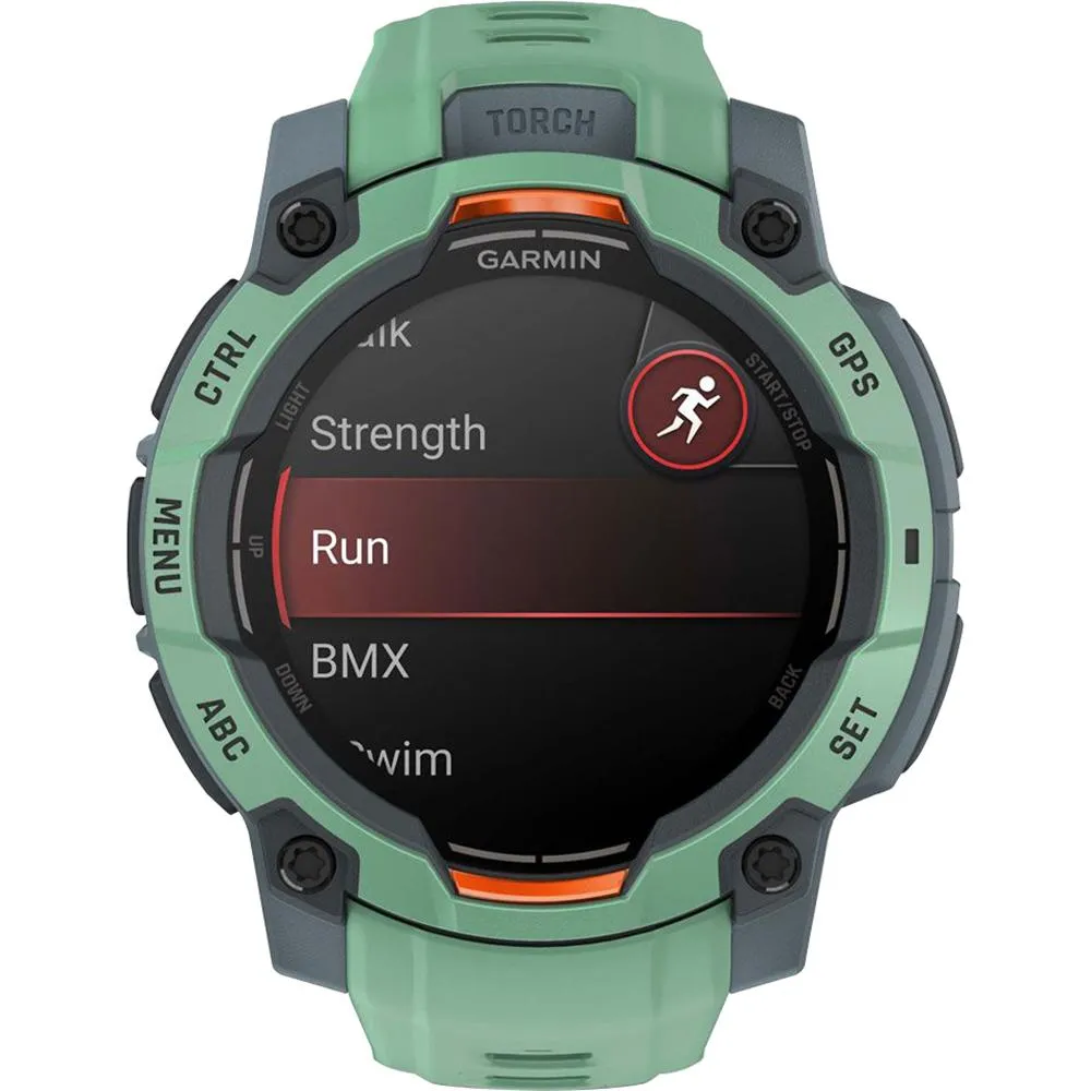 Garmin Instinct 3 45mm GPS Smartwatch, AMOLED   Wearable Light   2 Yr Warranty Bundle