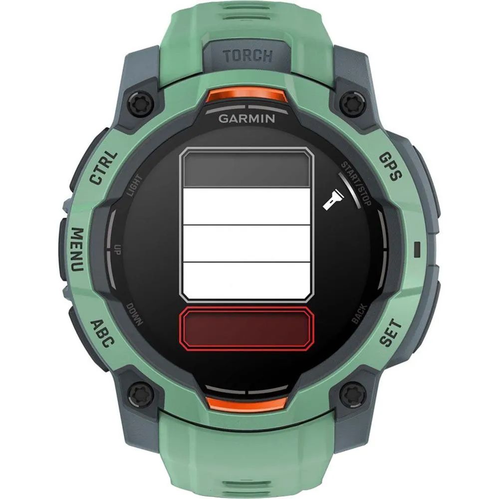 Garmin Instinct 3 45mm GPS Smartwatch, AMOLED   Wearable Light   2 Yr Warranty Bundle