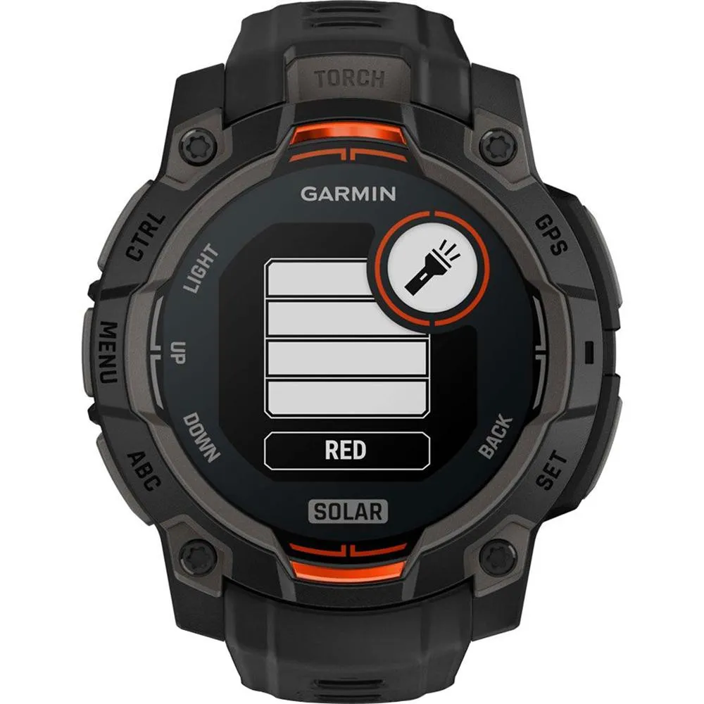 Garmin Instinct 3 45mm GPS Smartwatch, SOLAR, Black with Black Band  Accessories Bundle