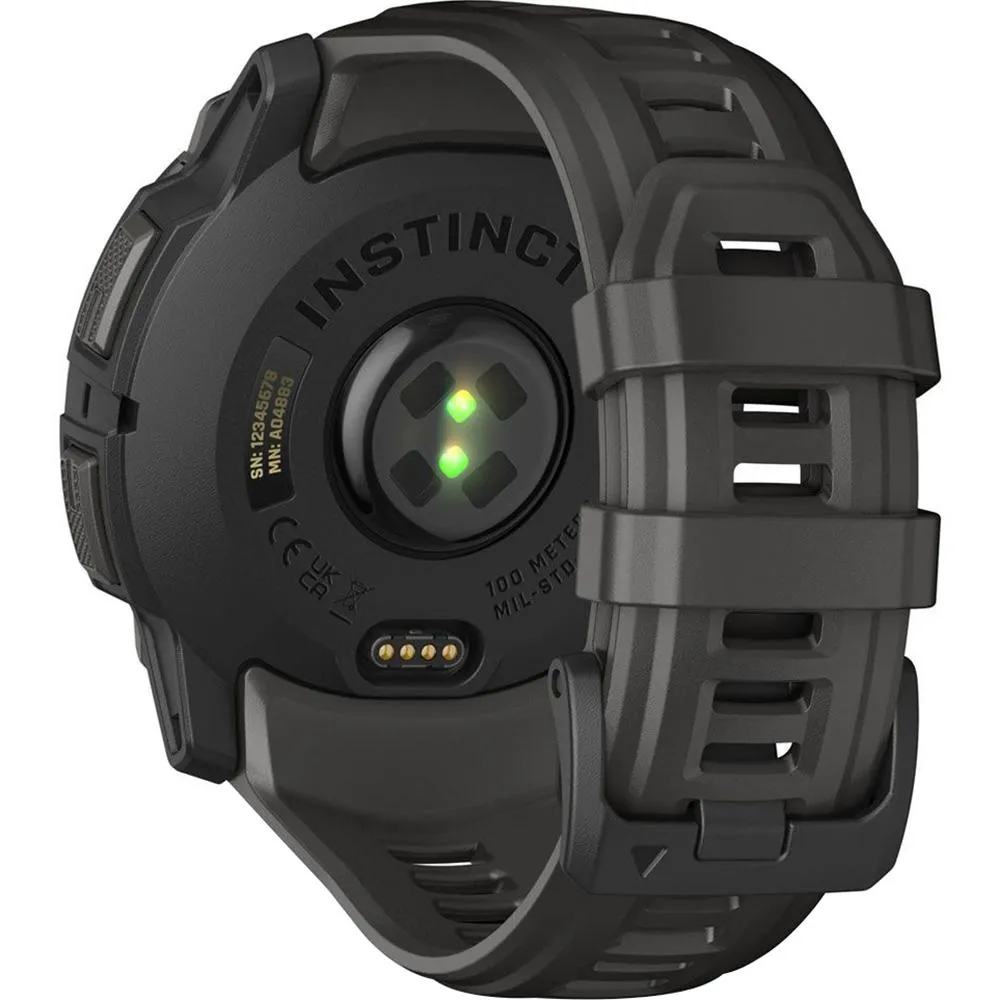 Garmin Instinct 3 50mm GPS Smartwatch, AMOLED   Wearable Light   2 Yr Warranty Bundle