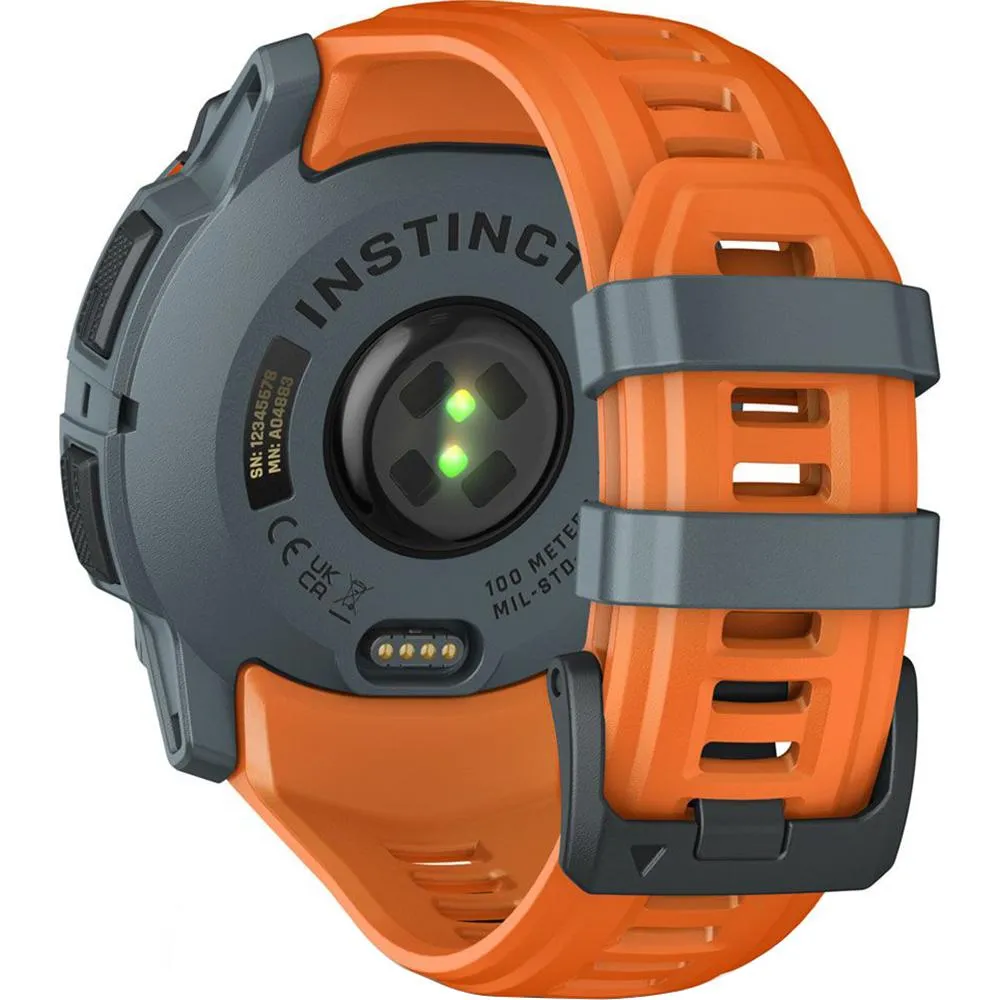 Garmin Instinct 3 50mm GPS Smartwatch Solar   Wearable Light 2Yr Warranty Bundle