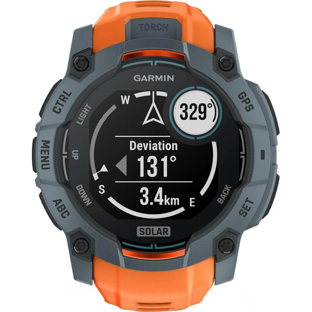 Garmin Instinct 3 50mm GPS Smartwatch Solar   Wearable Light 2Yr Warranty Bundle