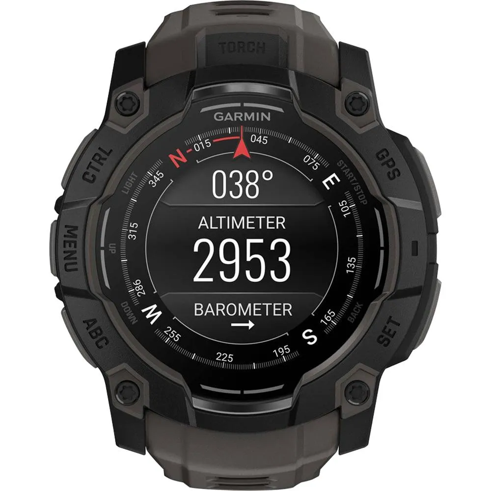 Garmin Instinct 3 50mm Outdoor GPS Smartwatch   Screen Protector   2 Yr Warranty Bundle