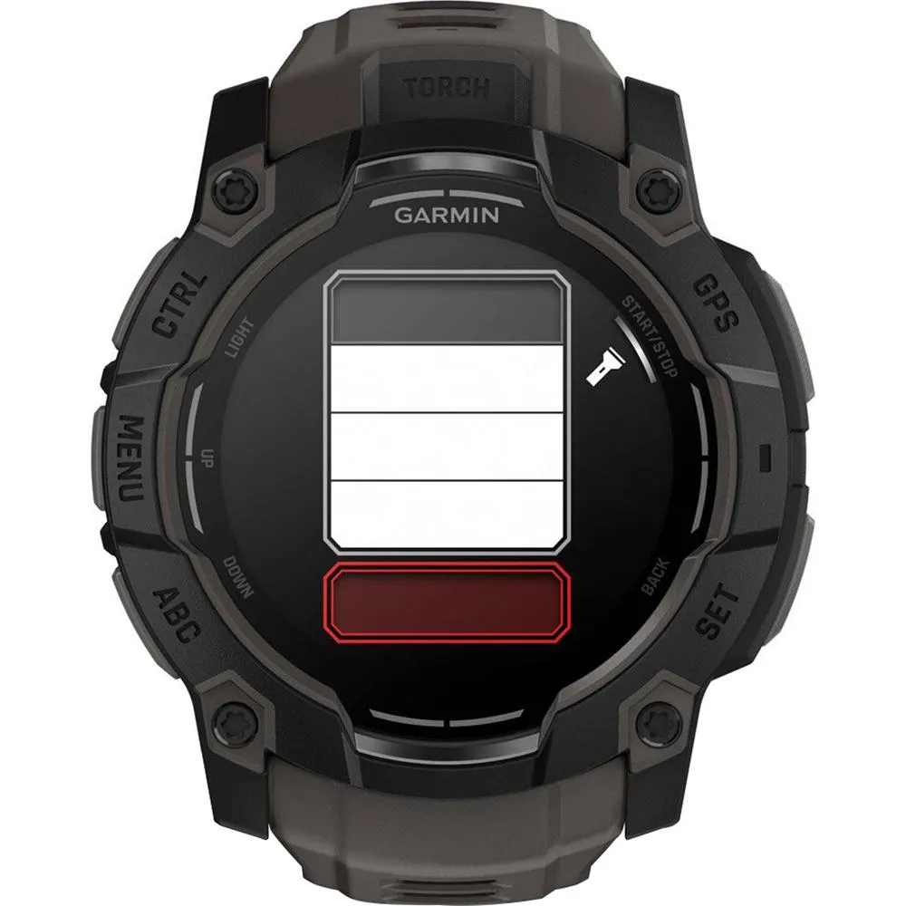 Garmin Instinct 3 50mm Outdoor GPS Smartwatch   Screen Protector   2 Yr Warranty Bundle