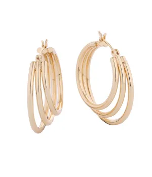 Gold Girlie 14kt Dipped Gold Hoops