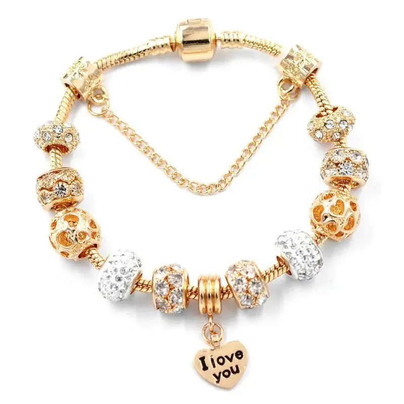 Gold Snake Crystal Bracelet with Sparkling Crystals - Elegant Design, High-Quality Alloy - 20cm Length, 38g