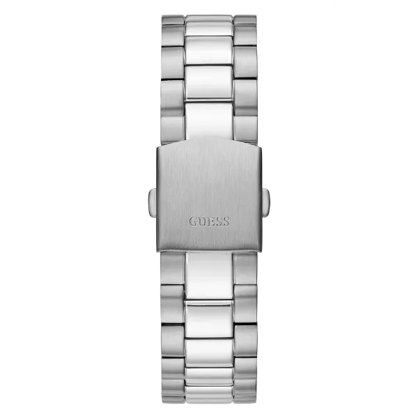 Guess Connoisseur Silver Stainless Steel Blue Dial Quartz Watch for Gents - GW0265G7