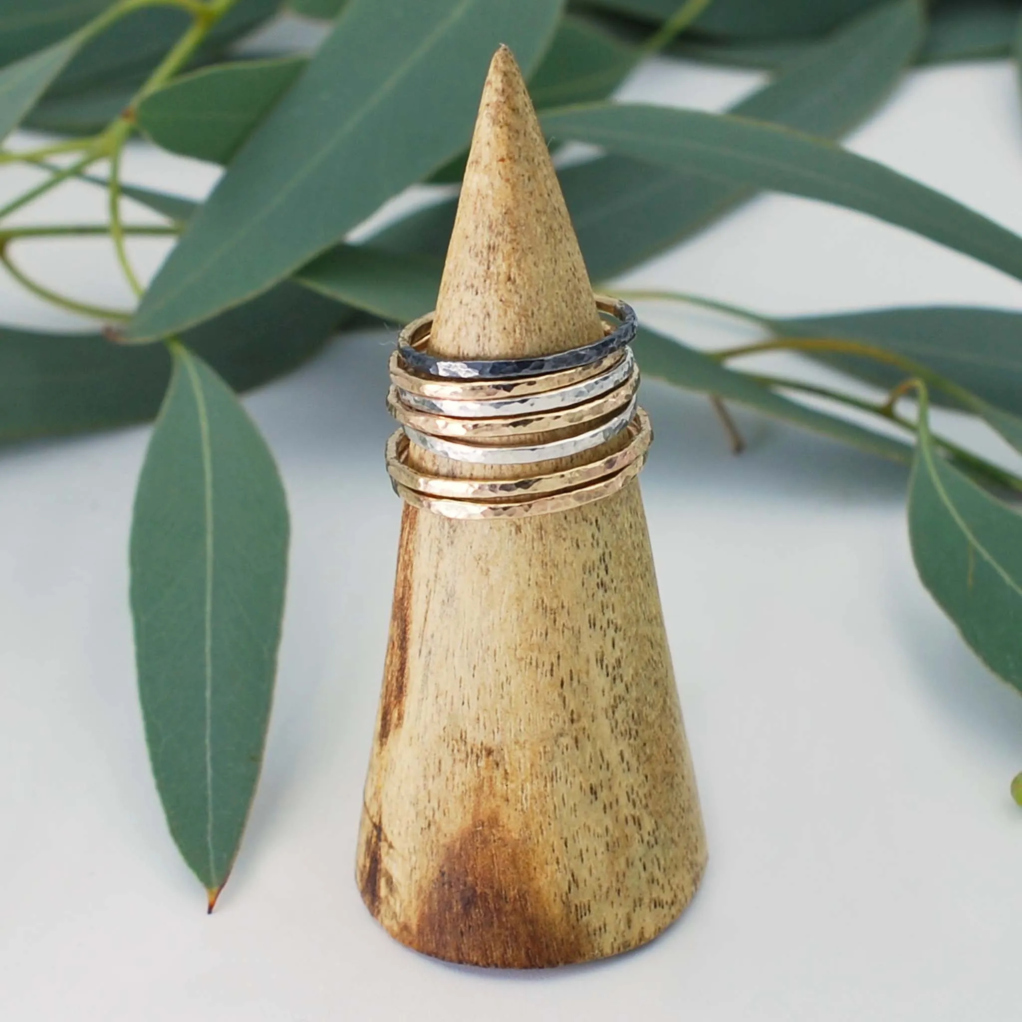 Hammered Stacking Ring