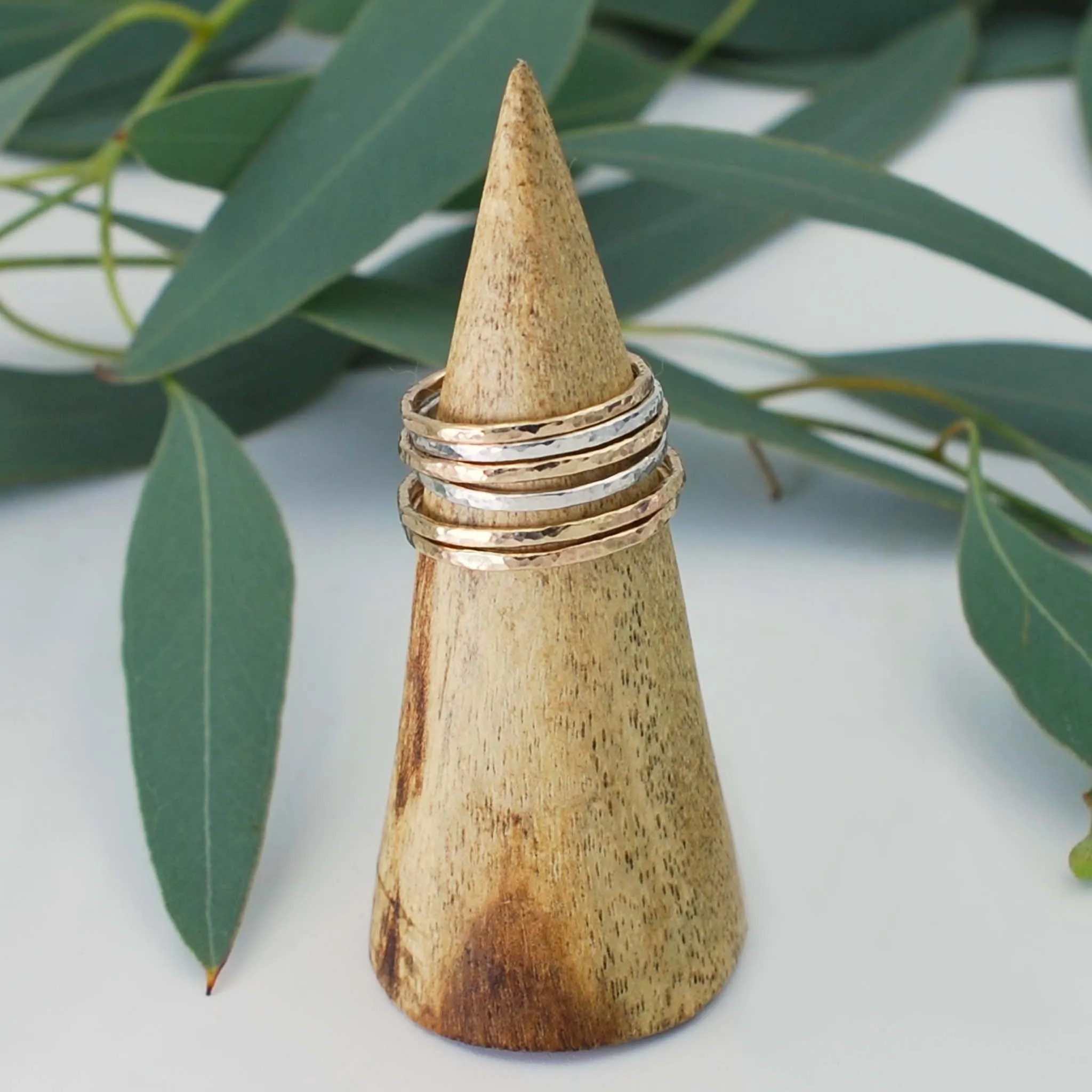 Hammered Stacking Ring
