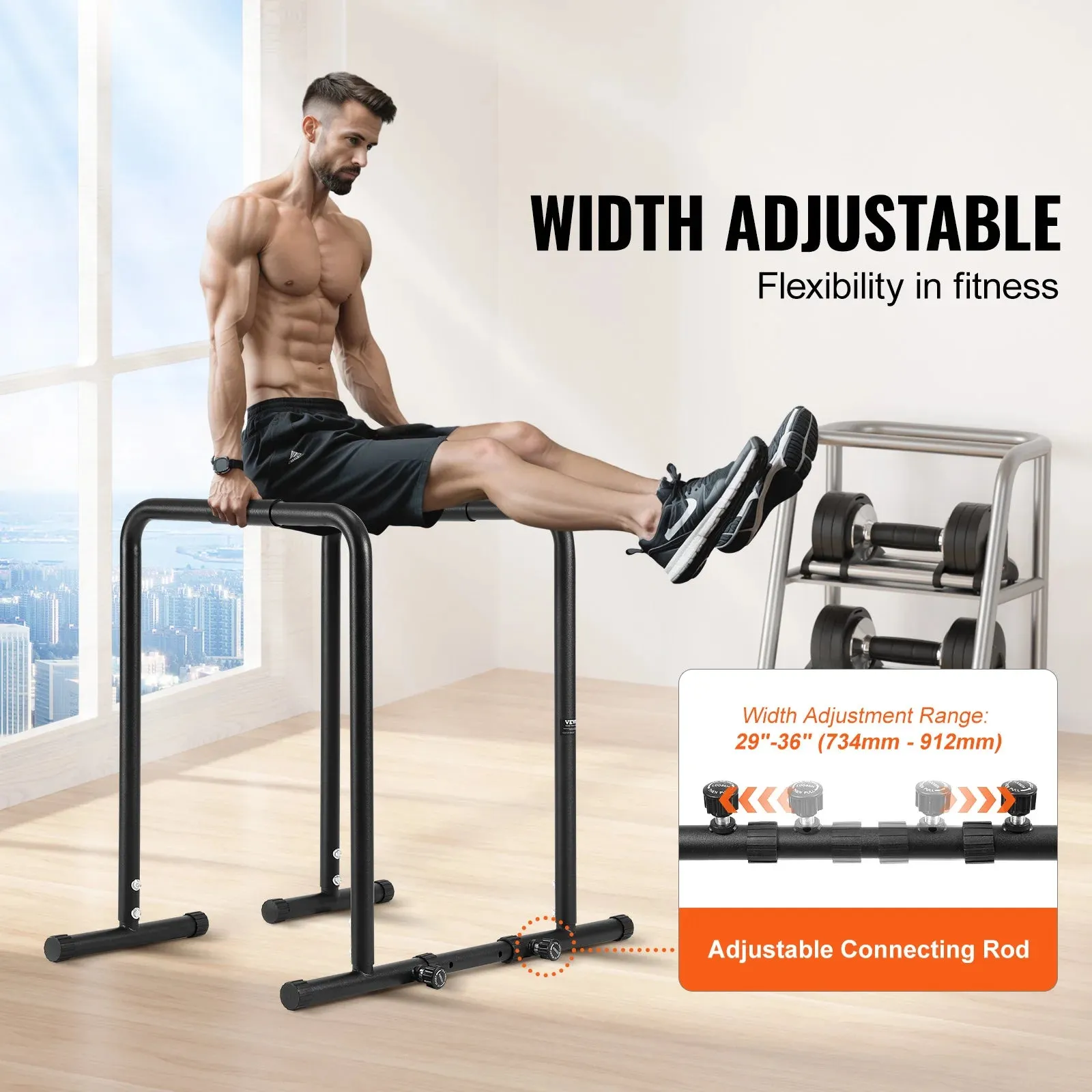 Heave Duty Dip Stand Station With Adjustable Height
