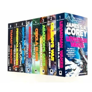 James S A Corey Expanse Series 8 Books Collection Set (Leviathan Wakes, Caliban's War, Abaddon's Gate, Cibola Burn, Nemesis Games)