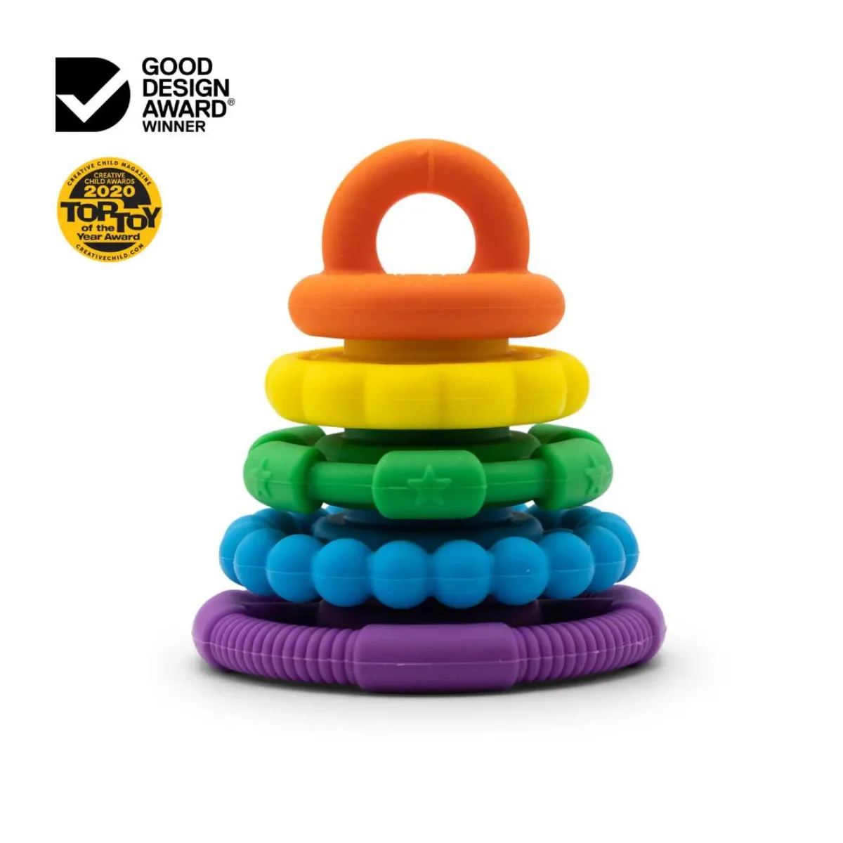 Jellystone Rainbow Stacker Teether Toy Rainbow Bright Baby Toys Baby Gifts Idea Best Seller 0m 