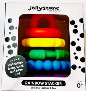 Jellystone Rainbow Stacker Teether Toy Rainbow Bright Baby Toys Baby Gifts Idea Best Seller 0m 