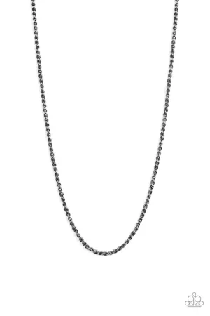 Jump Street Black Paparazzi Men's Necklace5