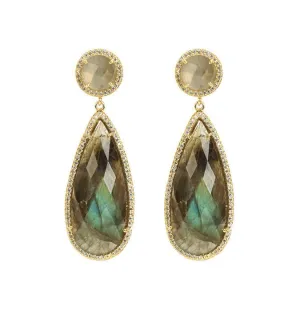Labradorite drop earring