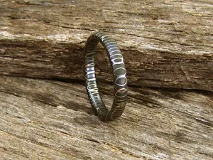 Lace - Women's High Contrast Damascus Steel Band