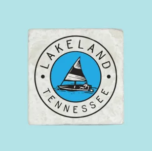 Lakeland Sailboat Marble Coaster
