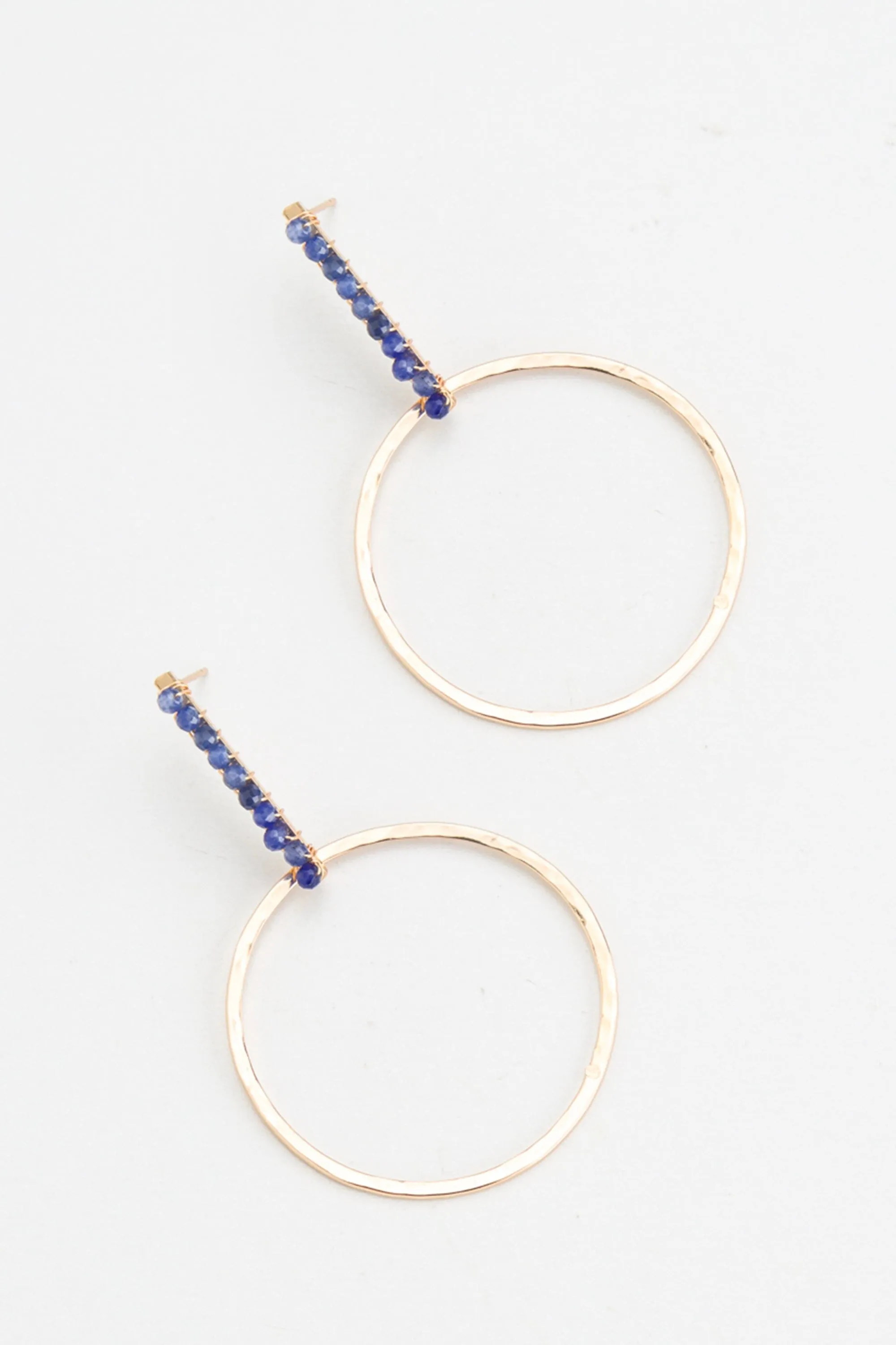 Lapis Lazuli Gold Drop Earrings