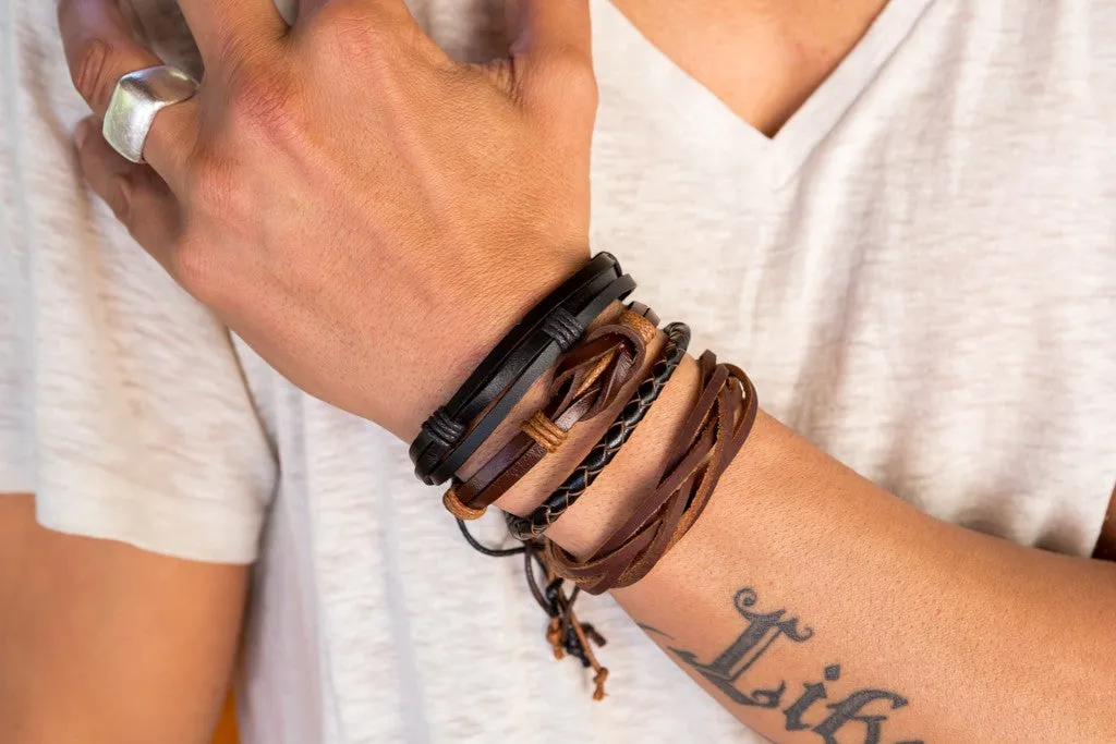 leather bracelet - great bond