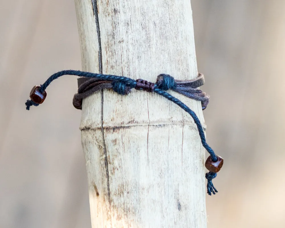 leather bracelet - Ibiza Boho Style