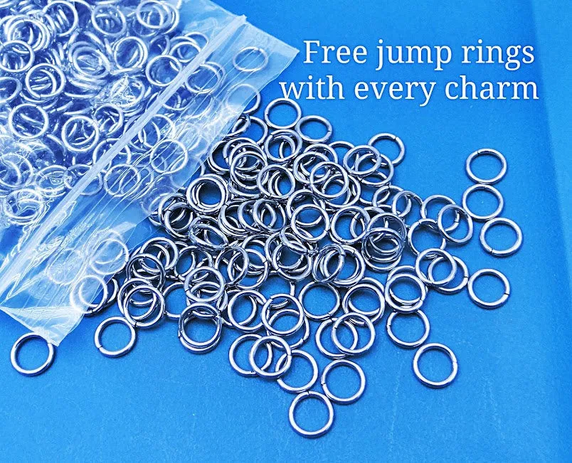 Let's go on an adventure, adventure charm, explore charm, Steel charm 20mm very high quality..Perfect for DIY projects